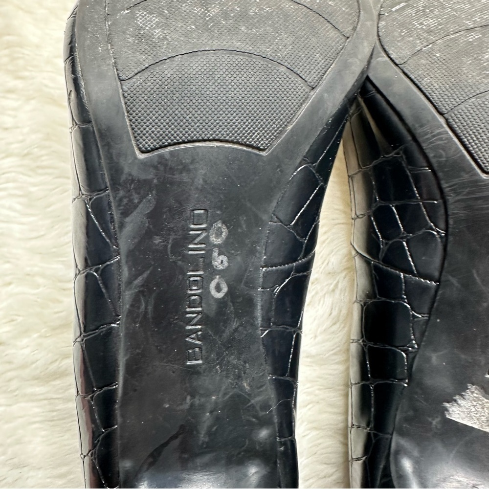 Bandolino Black Heels Pointed Toe Glossy Finish Black Size 9 - Picture 11 of 16